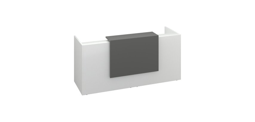 Right reception desk Jana L 246 x D 88 x H 113 cm