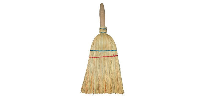 Scopetta a 2 fili con manichetto in legno naturale - 50 pz