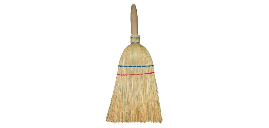 Scopetta a 2 fili con manichetto in legno naturale - 50 pz