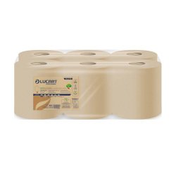 Bobinas secamanos Lucart EcoNatural L-ONE Maxi 450 - pack de 6 rollos