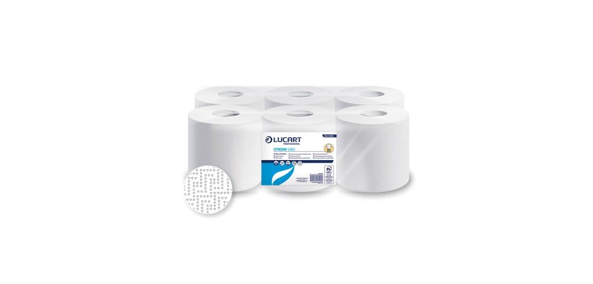 Bobinas secamanos Lucart STRONG S180 - pack de 6 rollos