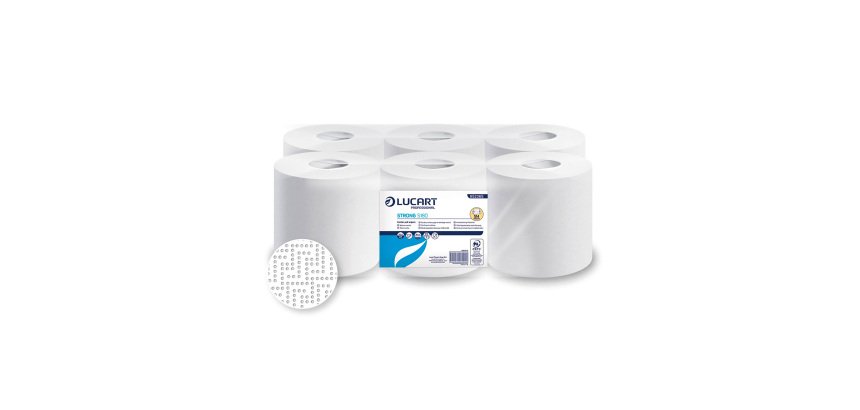 Bobinas secamanos Lucart STRONG S180 - pack de 6 rollos