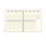 Agenda SAD 22S Vérone 18.5 x 22.5 cm Semainier - Septembre 2027 à Décembre 2027 - bleu canard