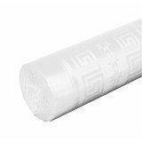 Nappe en papier damassé Pronappe blanche - Rouleau de 25 m