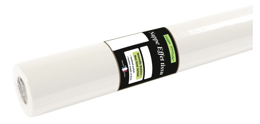 Non-woven Pronappe tablecloth, white - 6 Rolls of 1.20 m