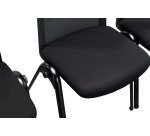 Chaise MONDAY - Accrochable - Dossier maille - Pieds métal