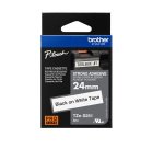 Ruban laminé Brother 24 mm TZE S251 blanc écriture noire