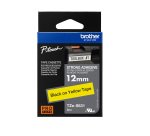 Ruban laminé Brother 12 mm TZE S631 jaune écriture noire