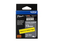Brother laminated tape 12 mm TZE S631 yellow black writing