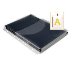 Funda multitaladro PP extra con fuelle y solapa Grafoplás A4 11 taladros (pack de 12 unds)