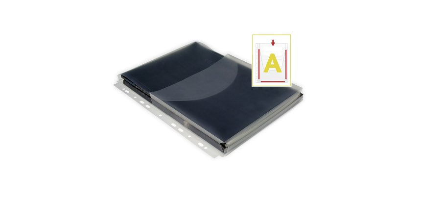 Funda multitaladro PP extra con fuelle y solapa Grafoplás A4 11 taladros (pack de 12 unds)