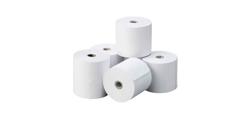 Rollo papel térmico Kores sin Bisfenol 80 x 60 x 12 mm 41,5 metros 55 gr (pack 8 und)
