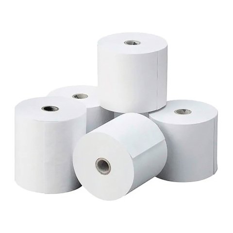 Rollo papel térmico Kores sin Bisfenol 80 x 45 x 12 mm 22 metros 55 gr (pack de 8 und)