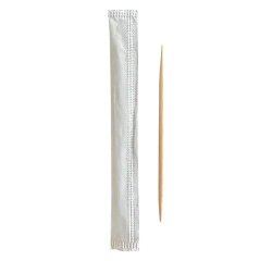 Cure-dent en bois emballé individuellement - Lot de 1000