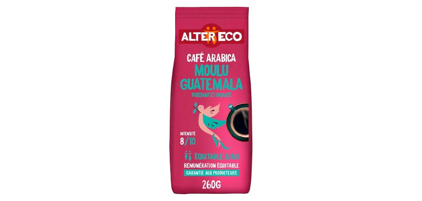 Café moulu Bio Alter Eco Guatemala - Paquet de 260 g