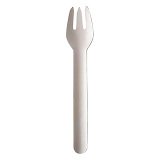 Fourchette en papier  blanc - Lot de 100