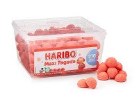 Bonbons fraise tagada Haribo - Boîte de 1 kg