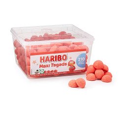 Haribo Tagada aardbei-snoepjes - Doos van 1 kg