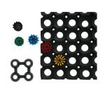 Fastenings for rubber duckboard - pack of 10