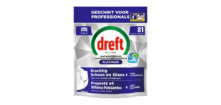 Dreft Pro Platinum regular All in 1 dishwashing - Bag of 81 capsules