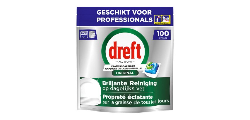 Dreft Original Regular All in 1 Dishwashing - Bag 100 Capsules
