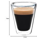 Kaffeeglas mit Doppelwand Caffeino 8,5 cl