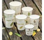 Pappbecher Pure - Kein Plastik - 10 cl - Packung mit 80