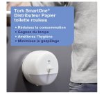 Tork SmartOne® Papier toilette rouleau blanc T8, Advanced, 2 plis, 6 x 1 150 feuilles