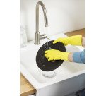 Gants vaisselle L'Eclatant latex jaune seconde peau - La paire, taille S/M