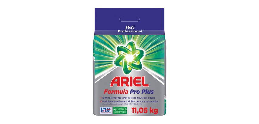 Lessive poudre Ariel Formula Pro Plus - 647 lavages - Sac de 11 kg