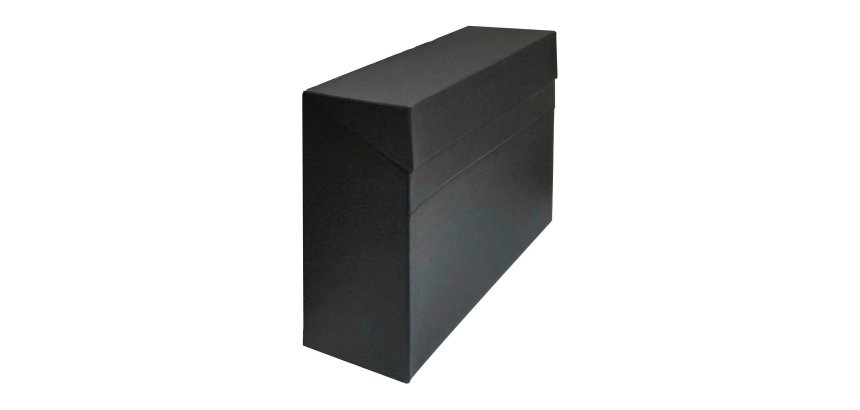 Caja de transferencia Folio doble fondo negro