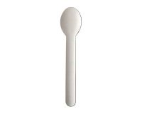 Cuillère en papier blanc - Lot de 100