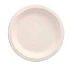 Plate in sugar cane Ø 18 cm, white - Pack of 50