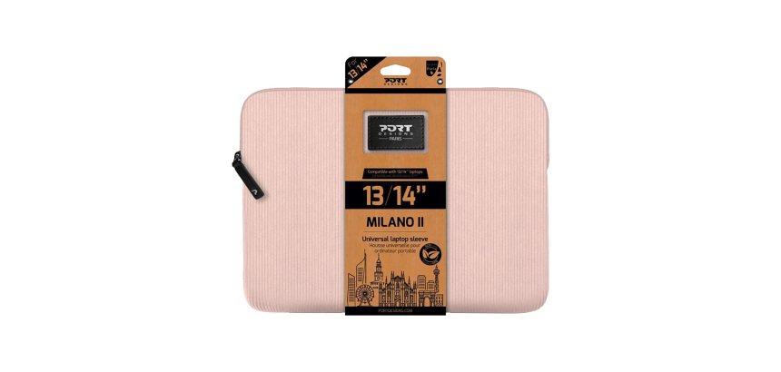 PORT - Housse MILANO ECO en velours pour ordinateur 13/14''