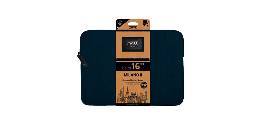 Milano Eco Sleeve for 16'' laptop, in velvet
