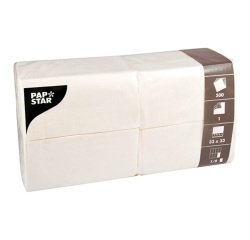 Serviette de table en papier pliage 1/8, 1 pli,  33 x 33 cm - Paquet de 500