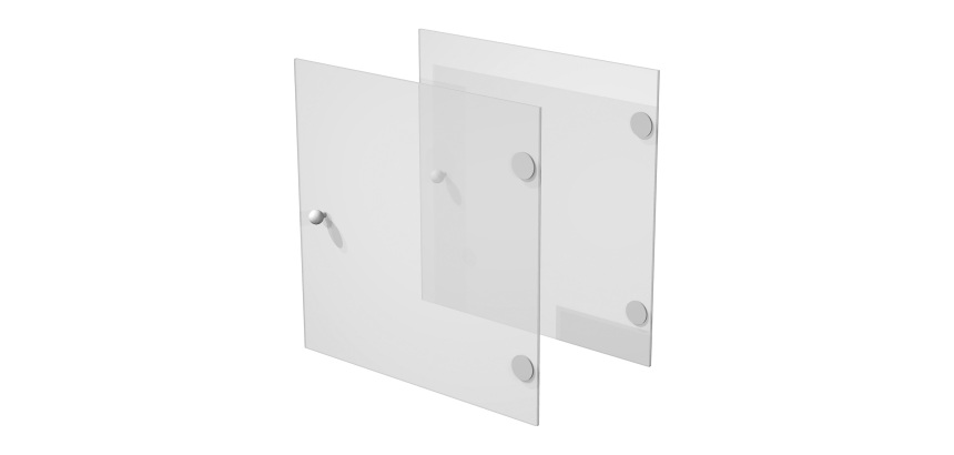Ante in vetro satinato per librerie Maxicubes 32,2 x 32,5 x 32,1 cm 2 unità
