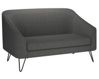 Canapé Evazion, 2 places, pieds métal, tissu
