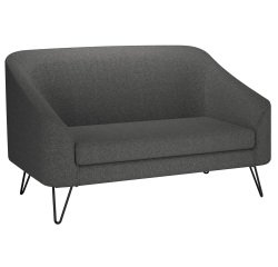 Canapé 2 places Evazion - pieds métal revêtement tissu step