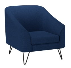Fauteuil 1 place Evazion - pieds métal revêtement tissu step