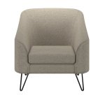 Fauteuil Evazion, 1 place, pieds métal, tissu