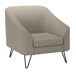Fauteuil Evazion, 1 place, pieds métal, tissu