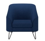 Fauteuil 1 place Evazion - pieds métal revêtement tissu step