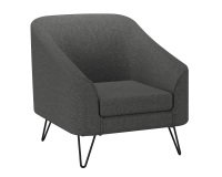 Fauteuil Evazion, 1 place, pieds métal, tissu