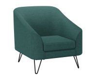 Fauteuil Evazion, 1 place, pieds métal, tissu