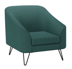 Fauteuil Evazion - revêtement tissu - pieds métal - 1 place