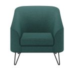Fauteuil Evazion - revêtement tissu - pieds métal - 1 place