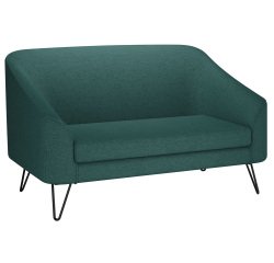 Canapé Evazion, 2 places, pieds métal, tissu