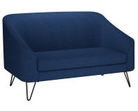 Canapé Evazion, 2 places, pieds métal, tissu