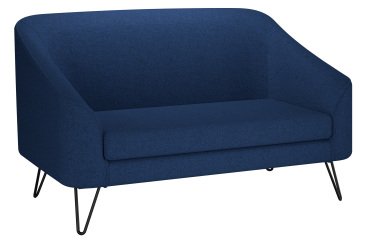 Canapé Evazion, 2 places, pieds métal, tissu